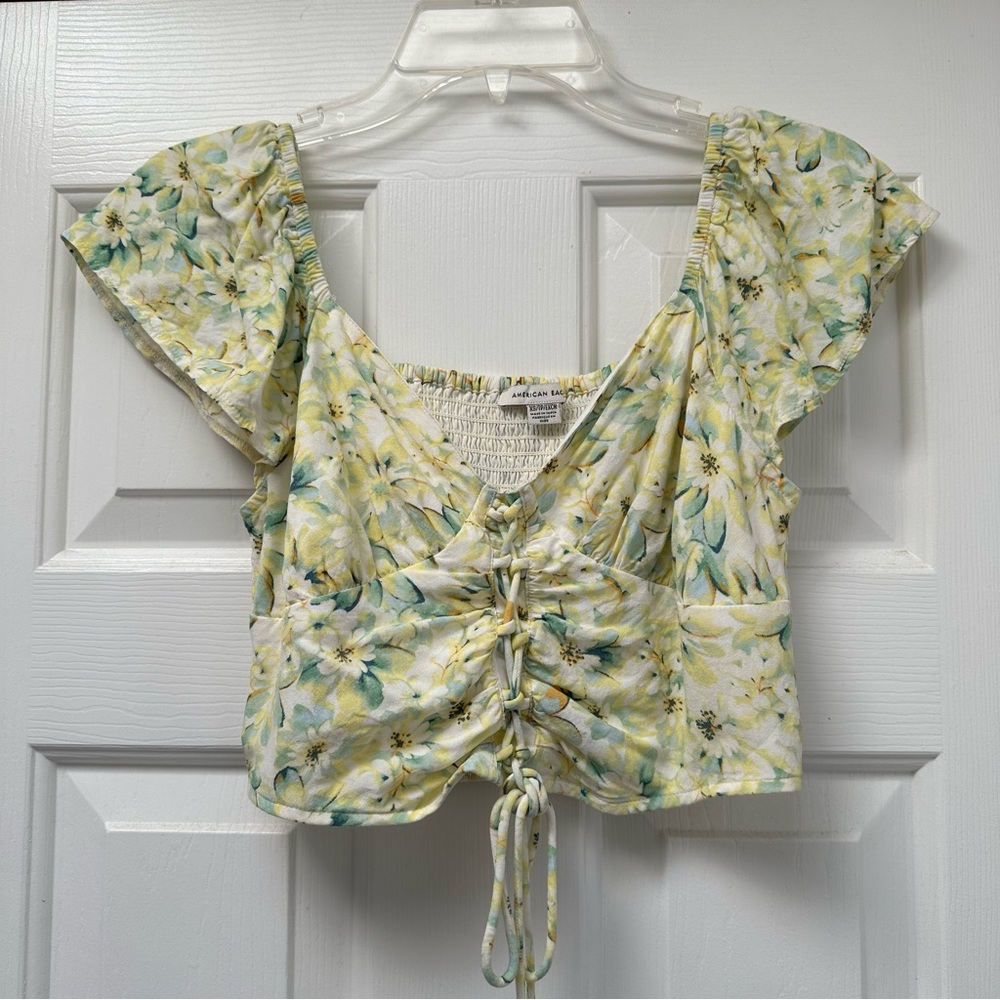 Tropical Floral Crop Top